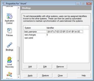 Connector Bindings in EEM Connector Bindings in EEM