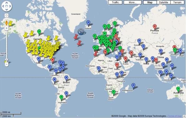Google Map of International Crypto Law