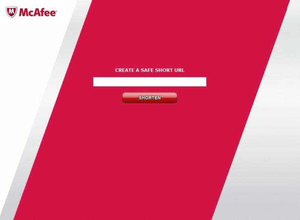 McAf.ee Secore Short URL Service